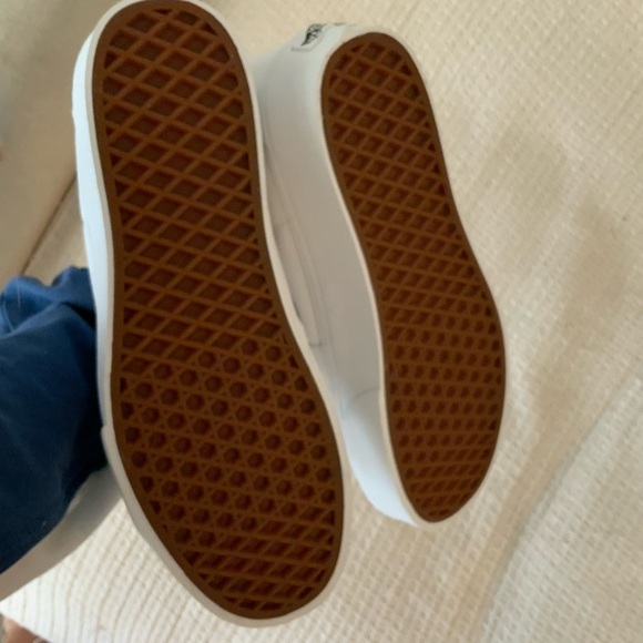 New in box Vans White Skatin Sk8-Hi Hitop Original Platform Canvas Sneaker Shoe - Picture 9 of 12